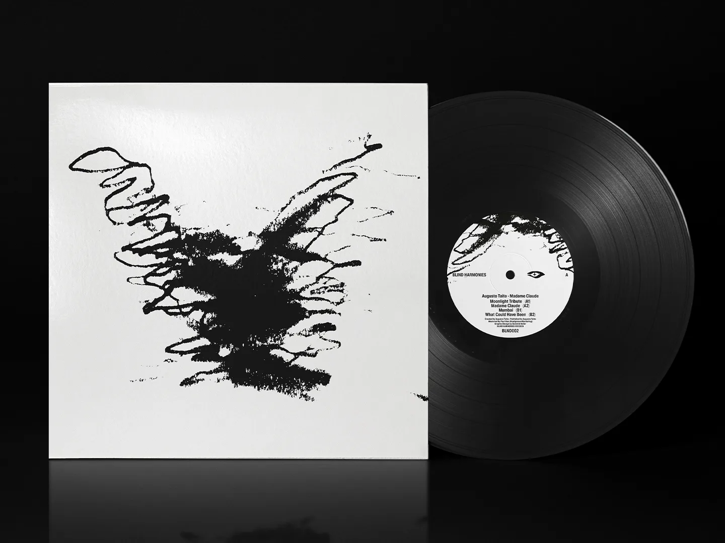 BLND002 front sleeve and vinyl mockup